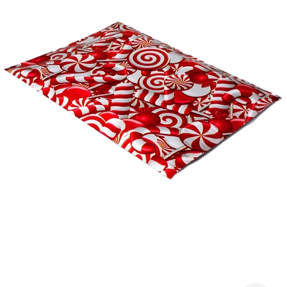 Candy cane designer poly mailers 10X13 - Picture 3 of 5